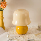 Cream Mushroom Table Lamp