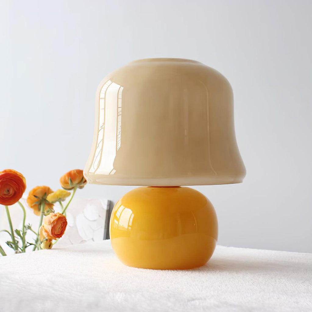 Cream Mushroom Table Lamp