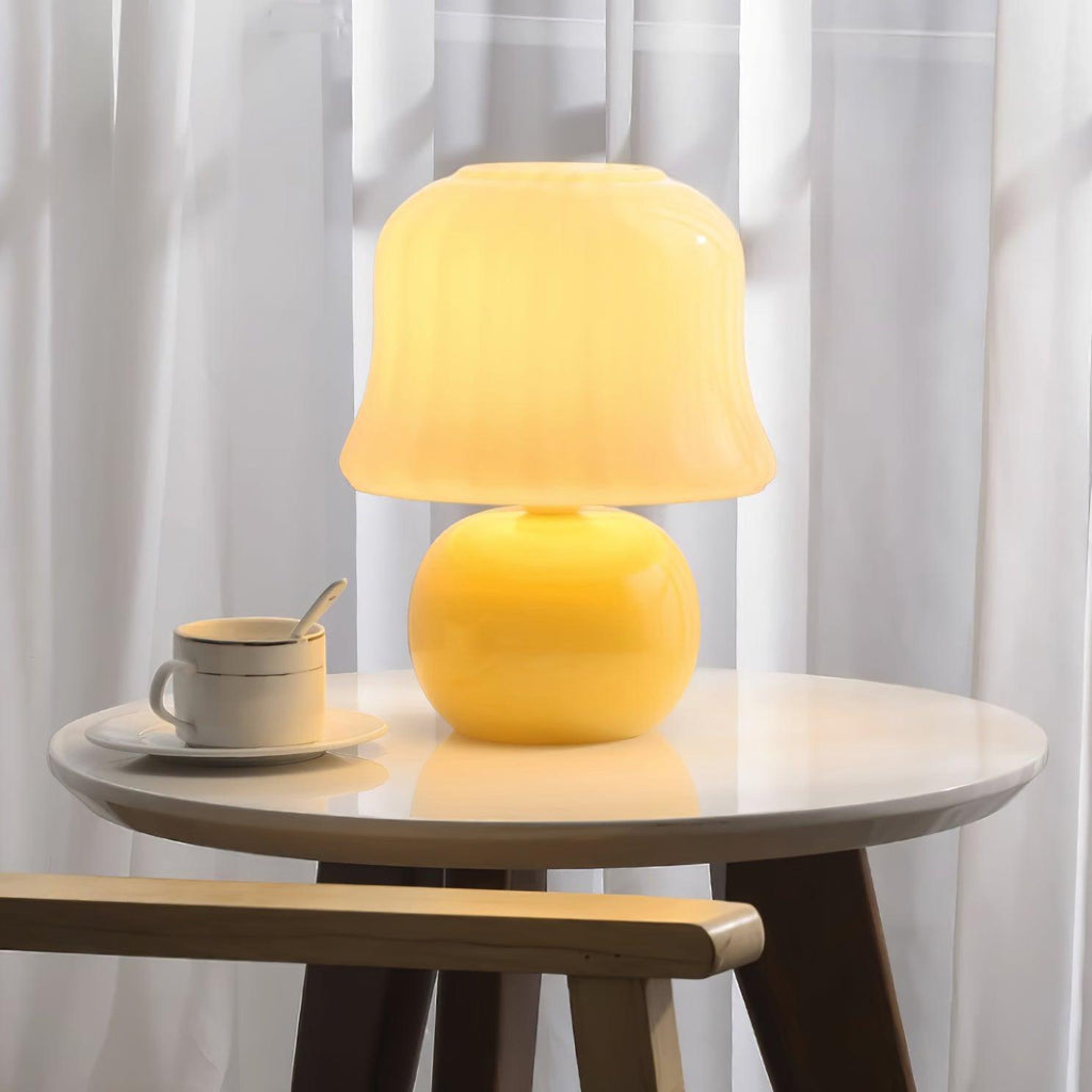 Cream Mushroom Table Lamp
