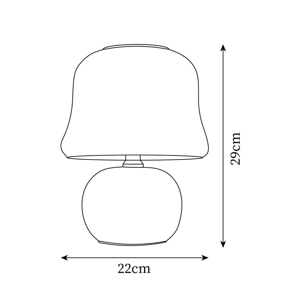 Cream Mushroom Table Lamp