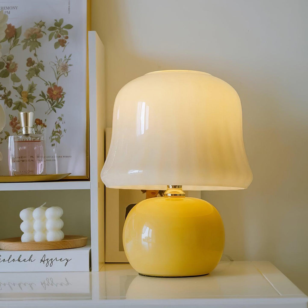 Cream Mushroom Table Lamp