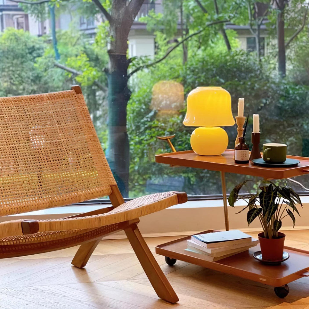 Cream Mushroom Table Lamp