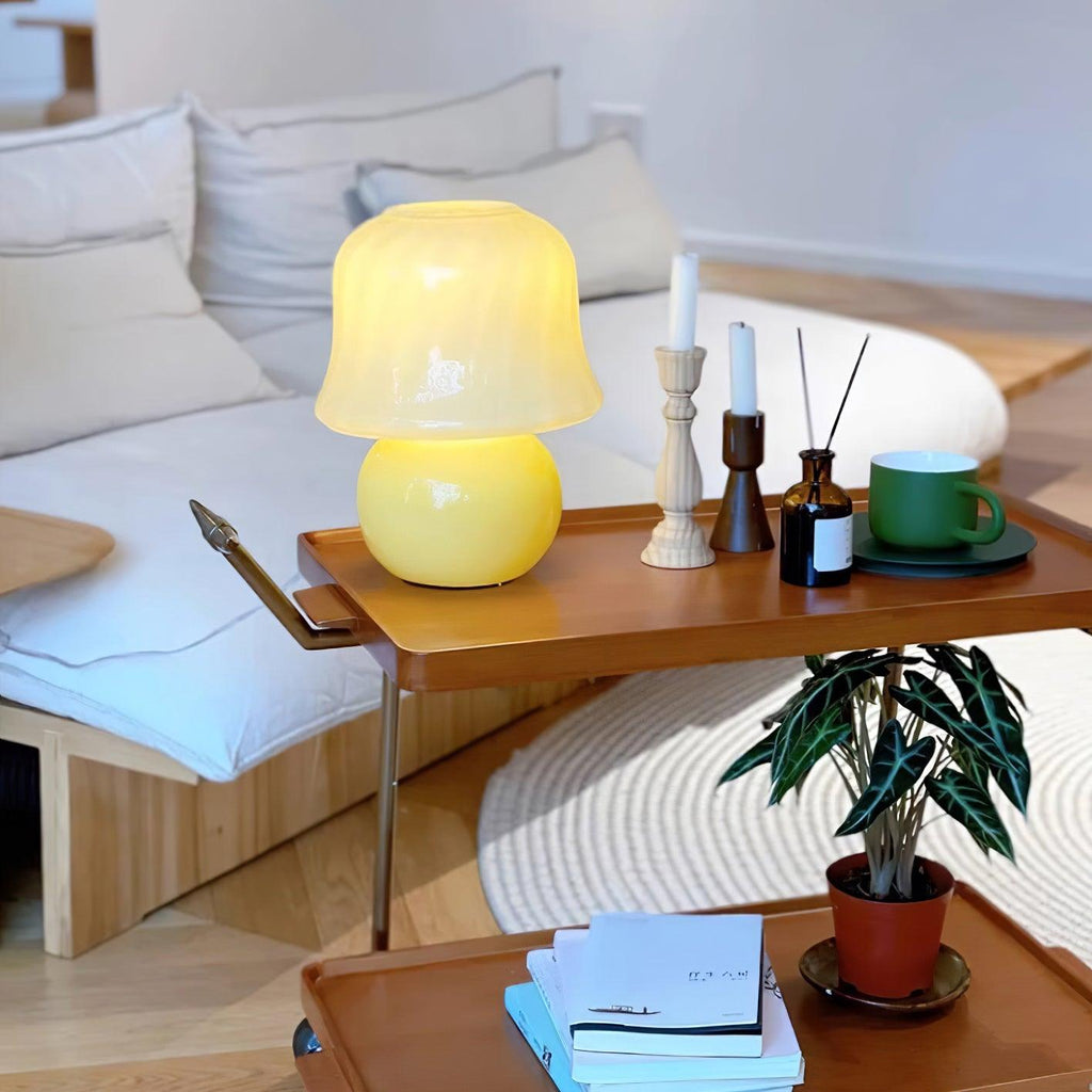 Cream Mushroom Table Lamp