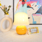 Cream Mushroom Table Lamp