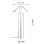 Crossbase Wooden Floor Lamp