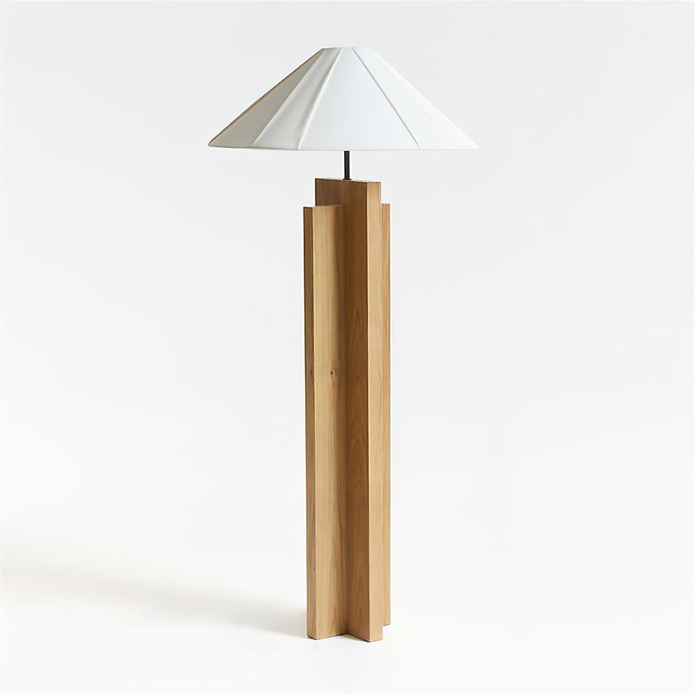 Crossbase Wooden Floor Lamp