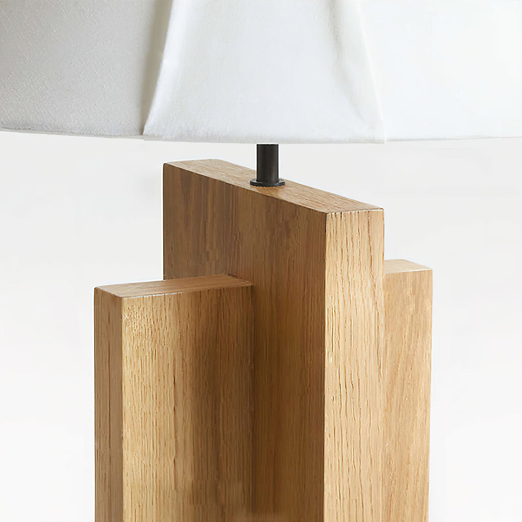 Crossbase Wooden Floor Lamp