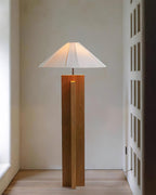 Crossbase Wooden Floor Lamp