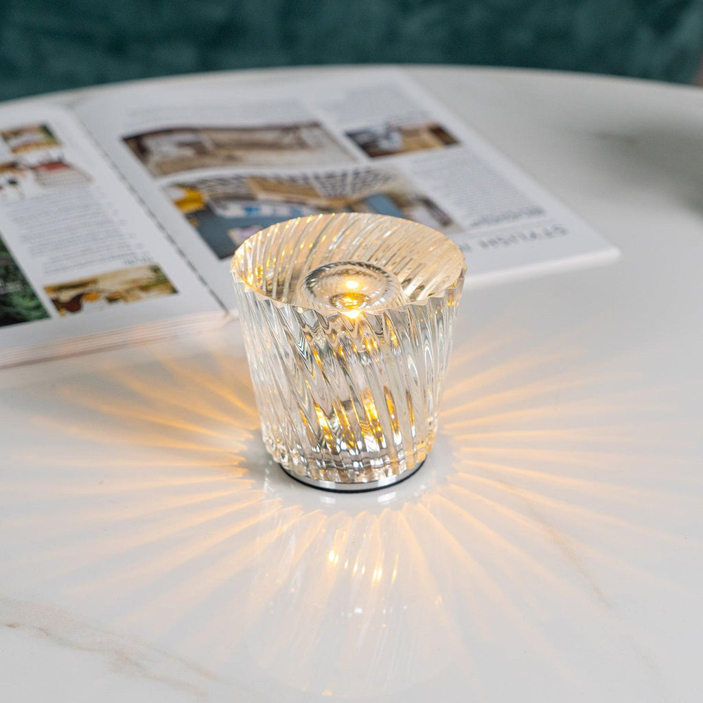 Crystal Diamond Table Lamp (built-in battery)