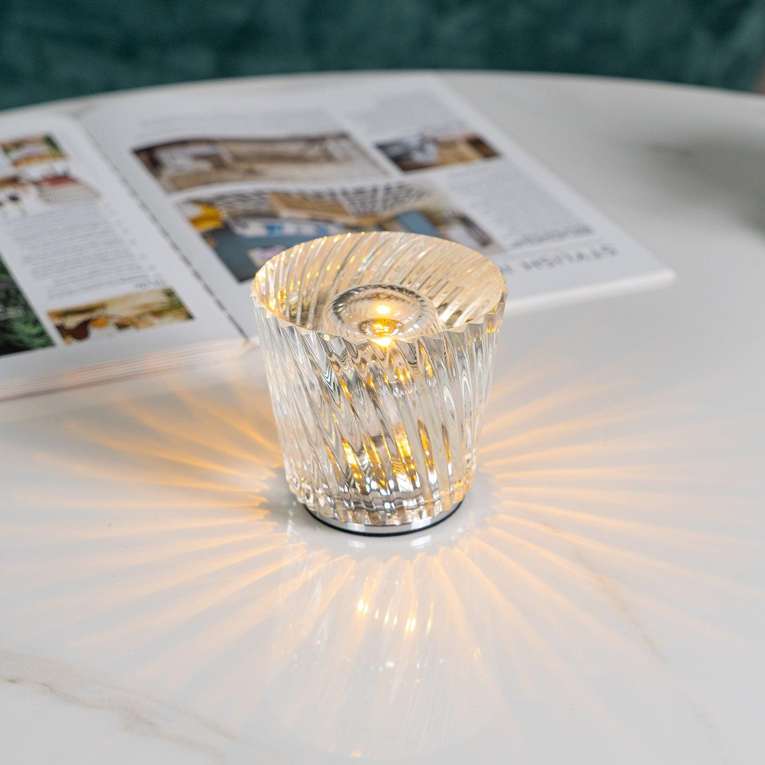 Crystal Diamond Table Lamp (built-in battery)