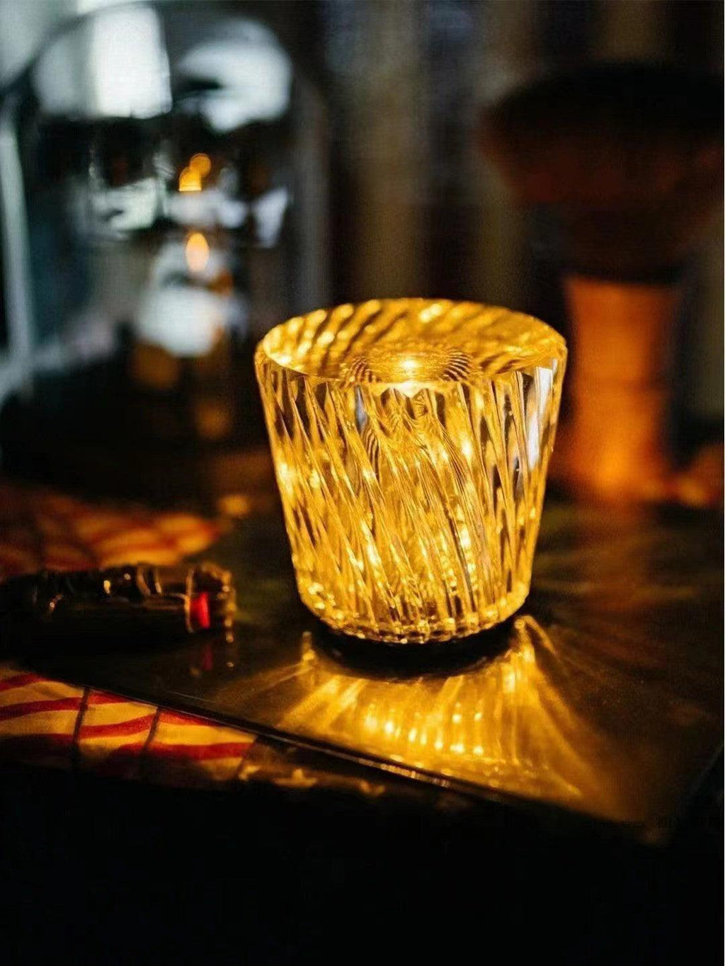 Crystal Diamond Table Lamp (built-in battery)