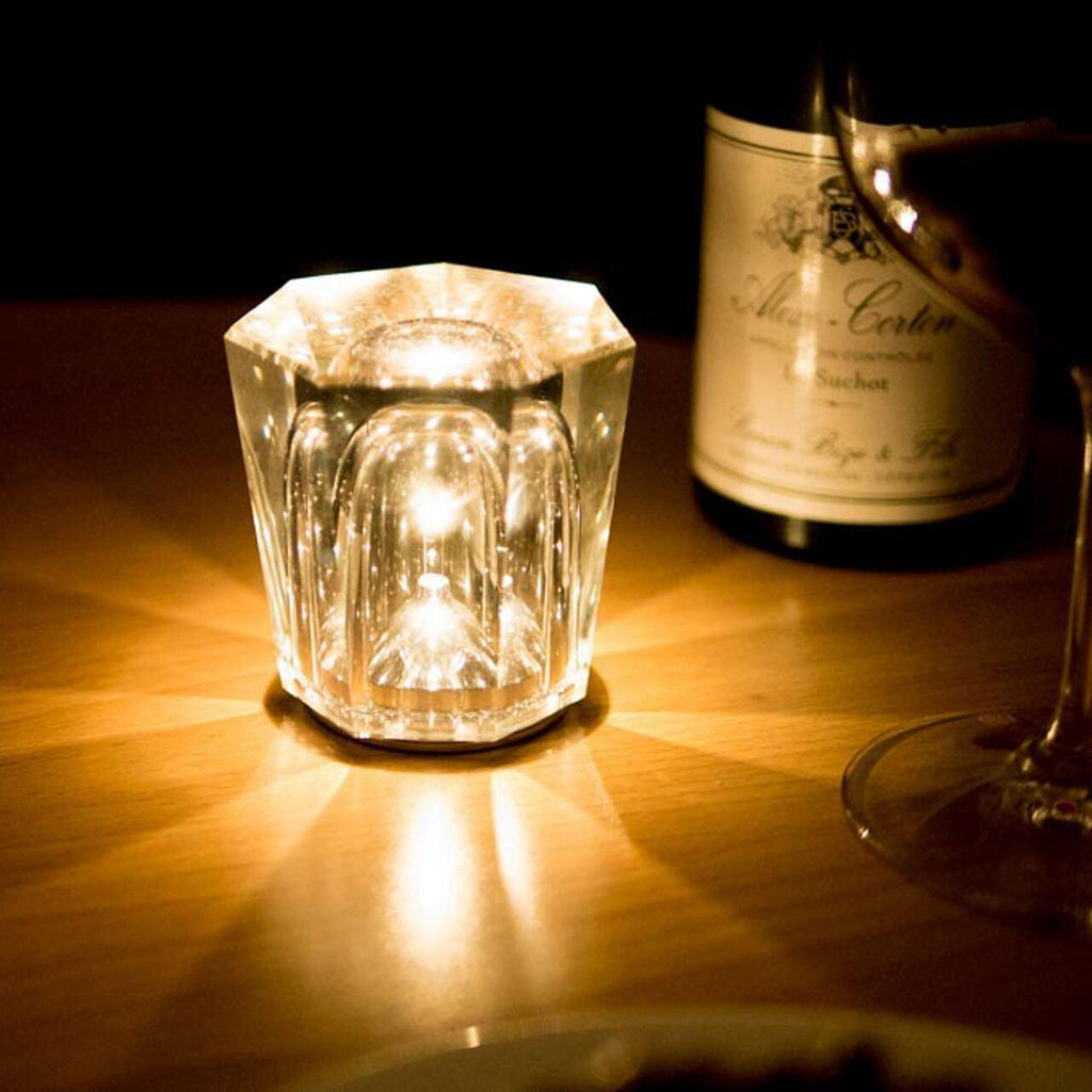 Crystal Diamond Table Lamp (built-in battery)