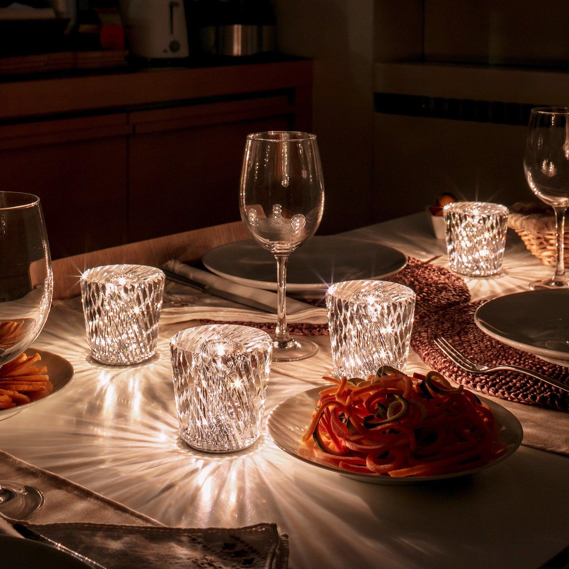 Crystal Diamond Table Lamp (built-in battery)