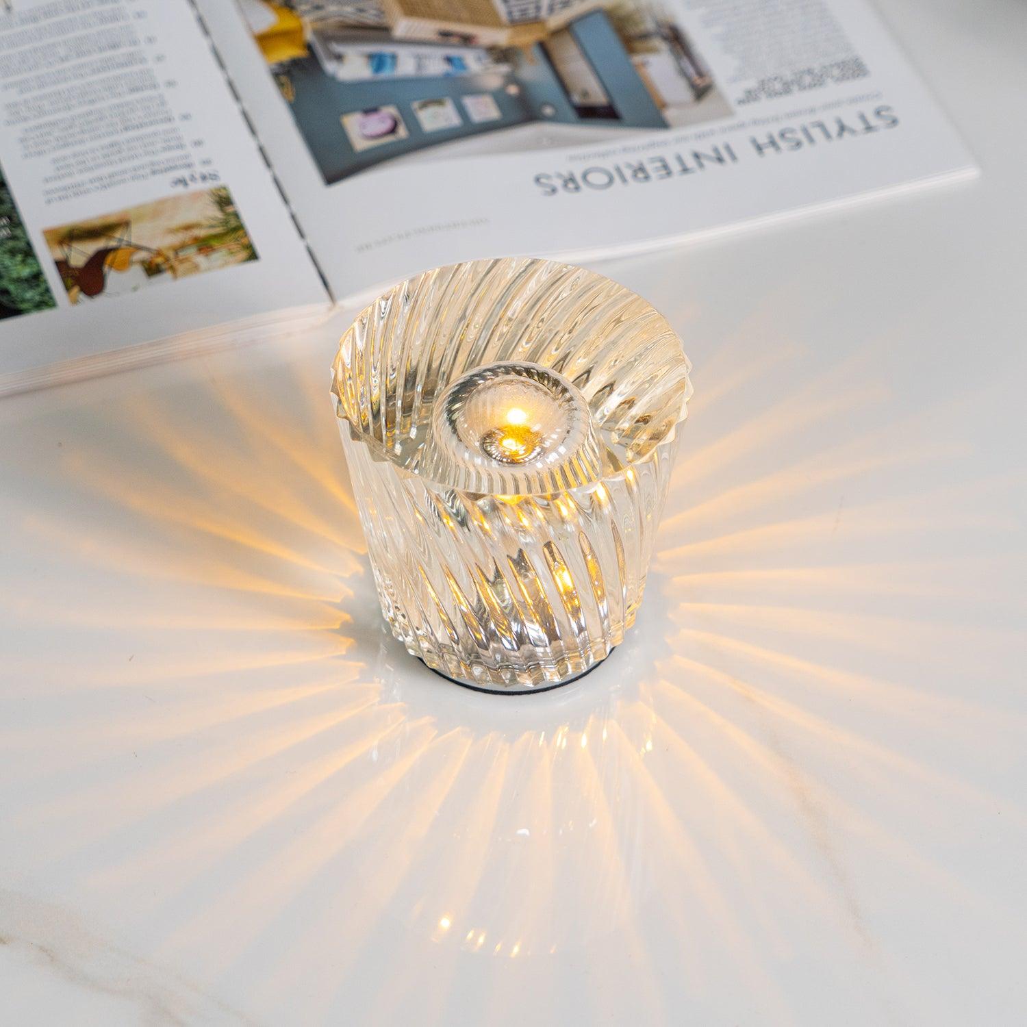 Crystal Diamond Table Lamp (built-in battery)
