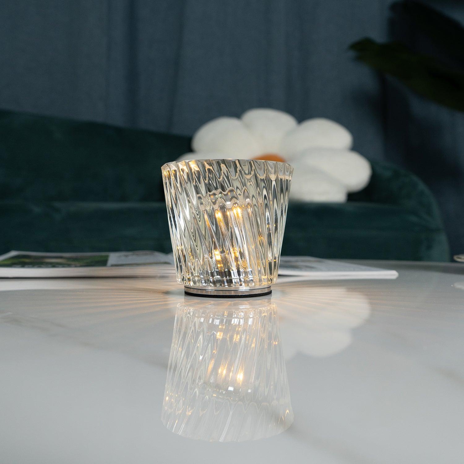 Crystal Diamond Table Lamp (built-in battery)