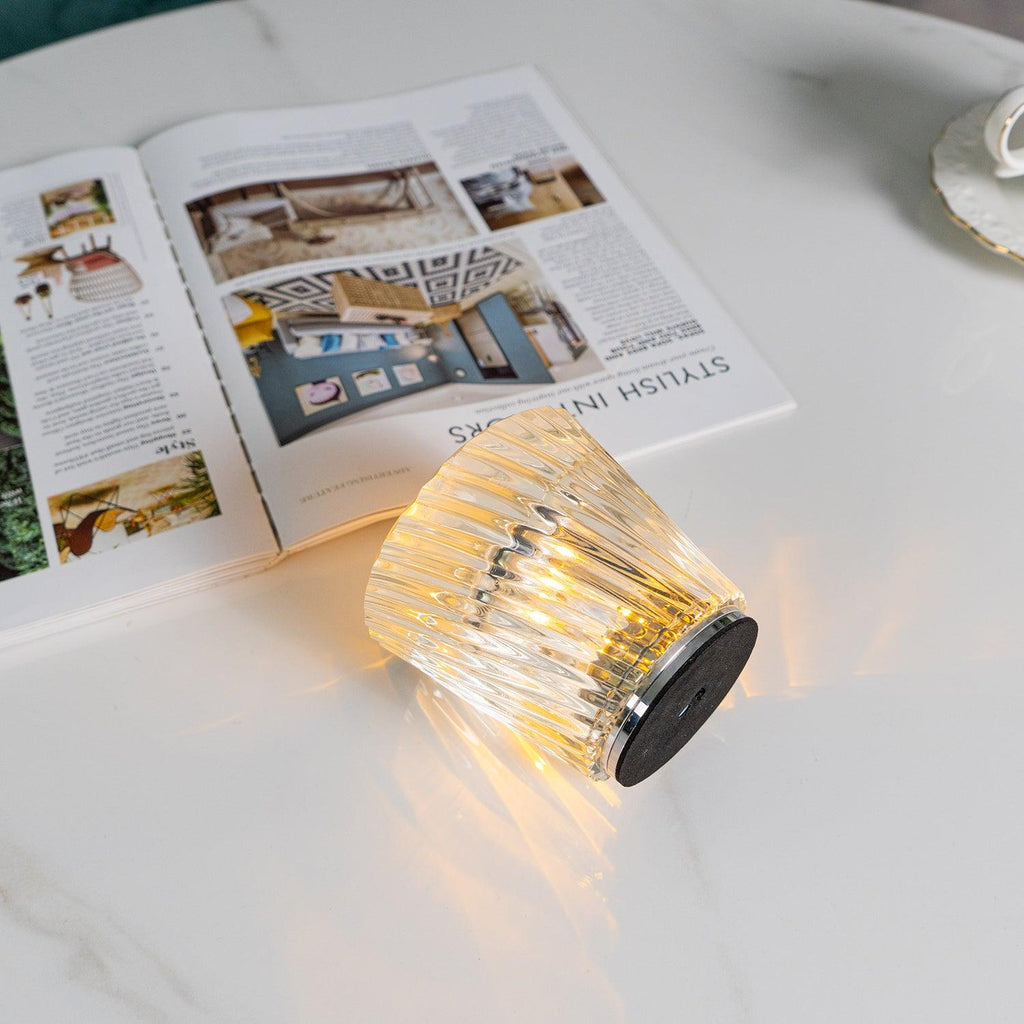 Crystal Diamond Table Lamp (built-in battery)
