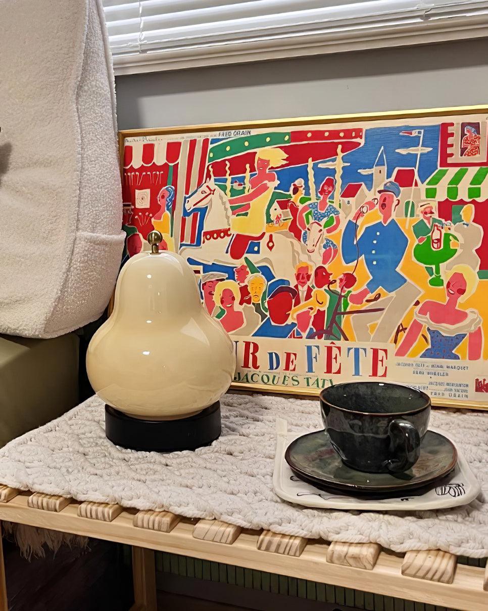 Cute Pear Table Lamp  (built-in battery)