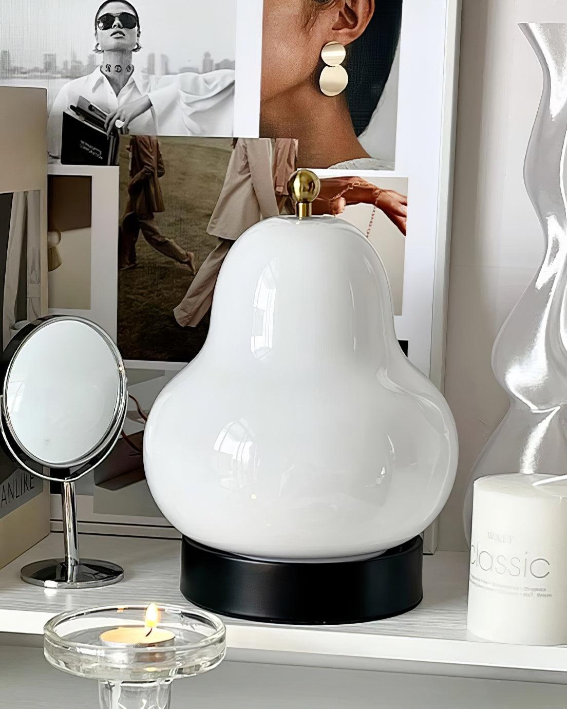 Cute Pear Table Lamp  (built-in battery)
