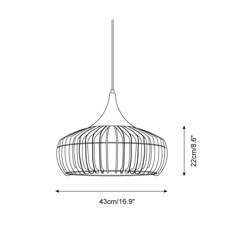 Din Wood Pendant Lamp