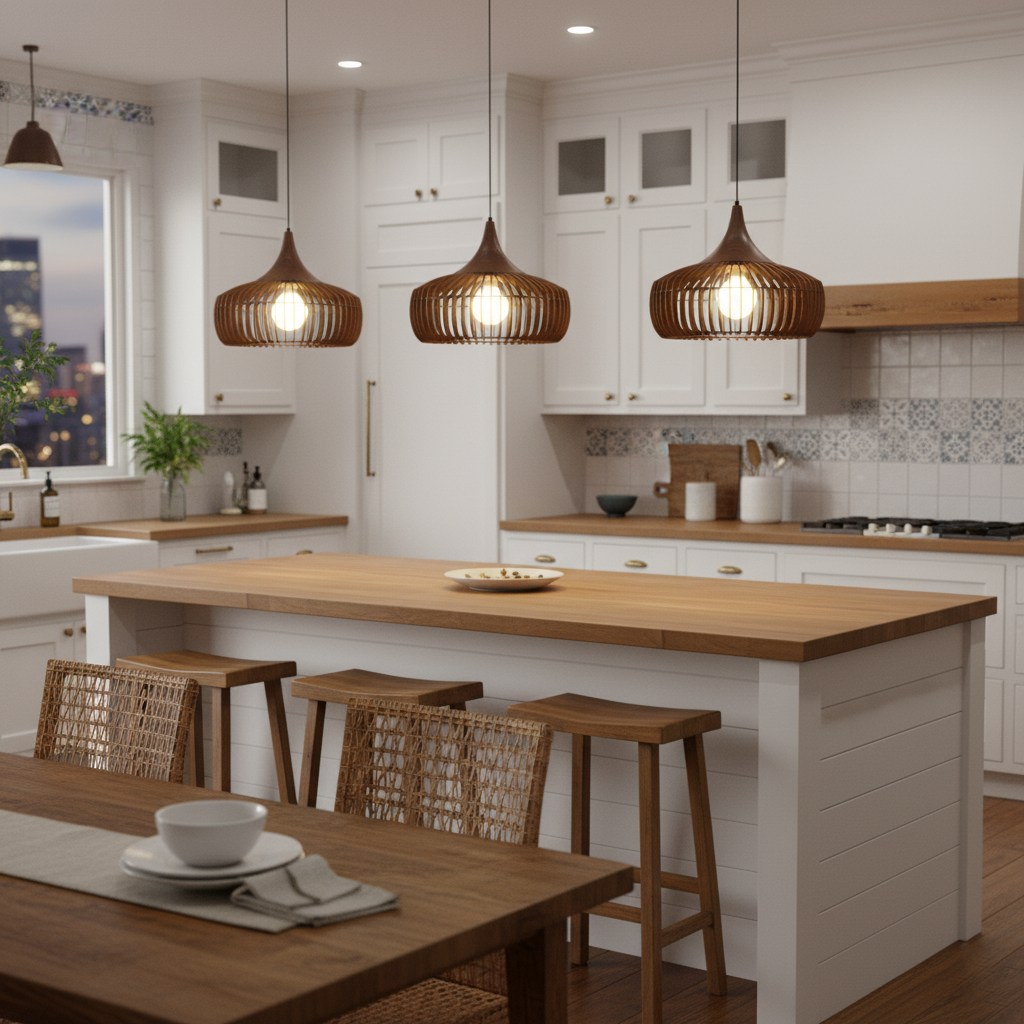 Din Wood Pendant Lamp