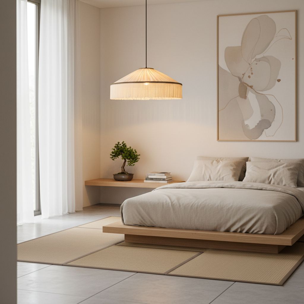 Diosa Fabric Plug In Pendant Lamp