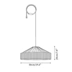 Diosa Fabric Plug In Pendant Lamp