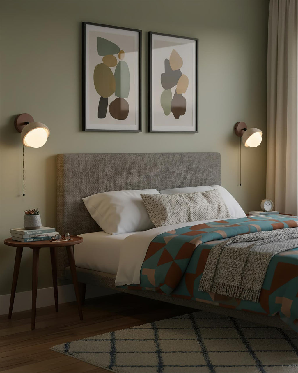 Eala Travertine Wall Lamp