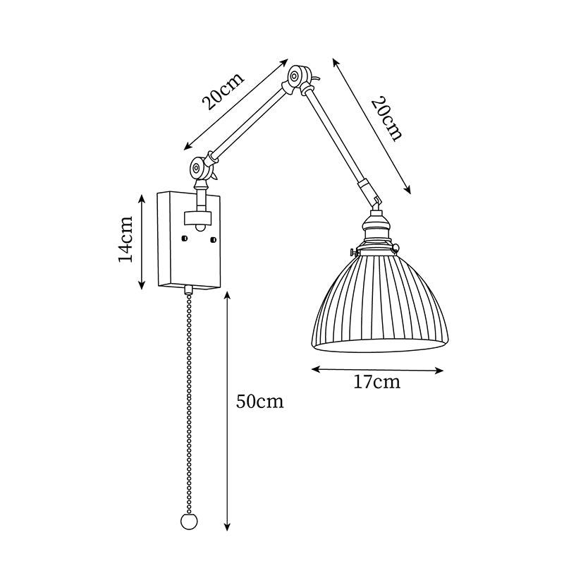 Elia Swing Arm Wall Lamp