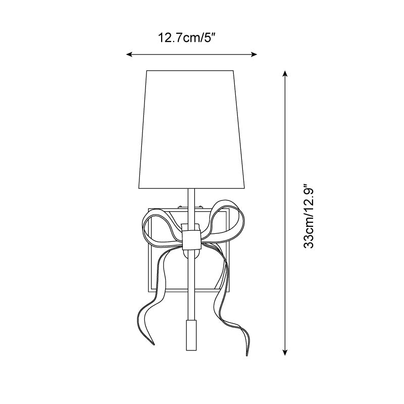 Ellery Gros-Grain Bow Wall Lamp