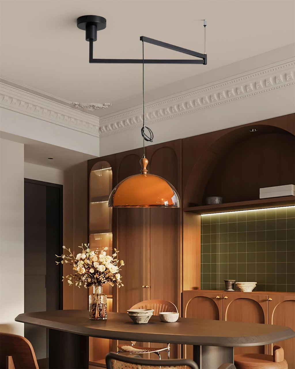 Eloise Swing Arm Pendant Lamp