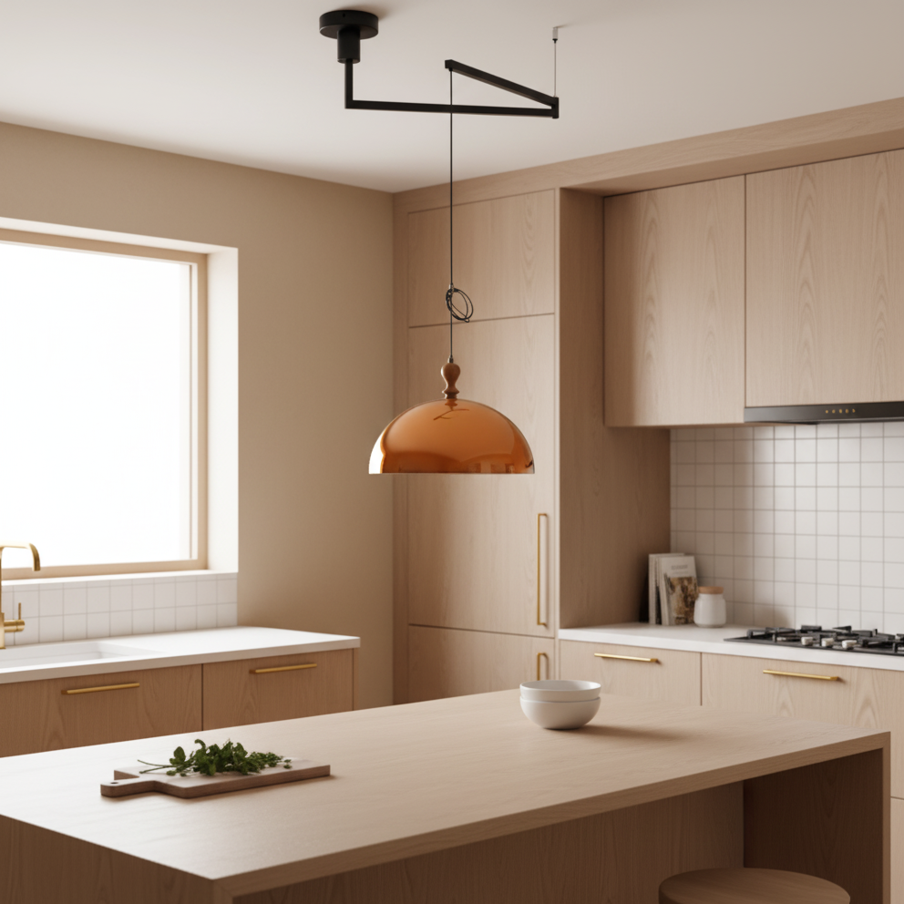 Eloise Swing Arm Pendant Lamp