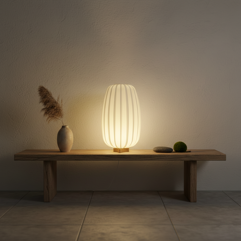 Fabric Minimalist Table Lamp