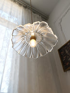 Flower Glass Plug In Pendant Lamp