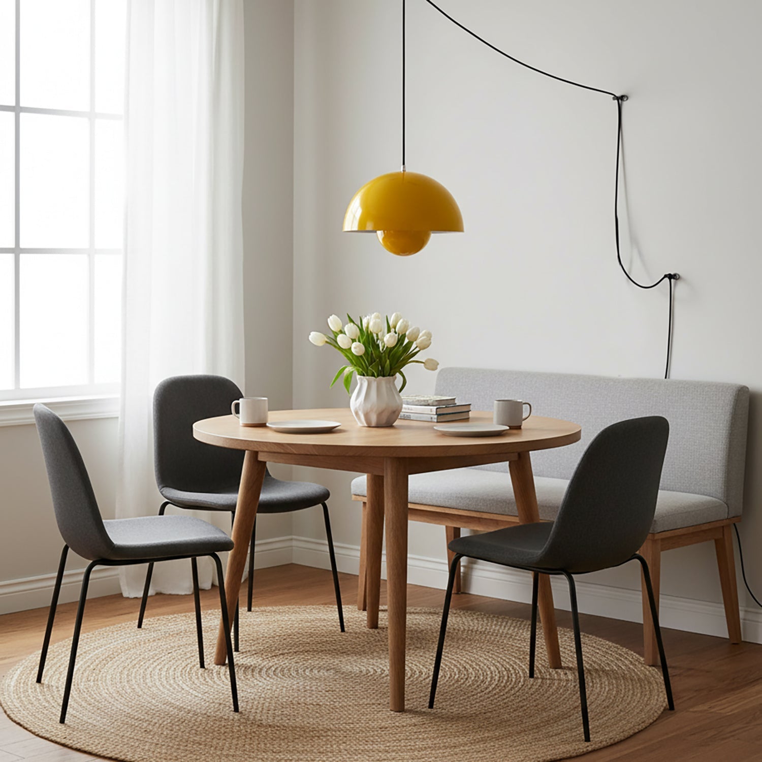 Flowerpot Plug In Pendant Lamp