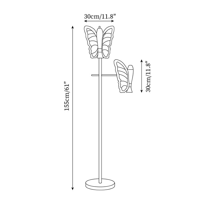 Galileo Butterfly Floor Lamp