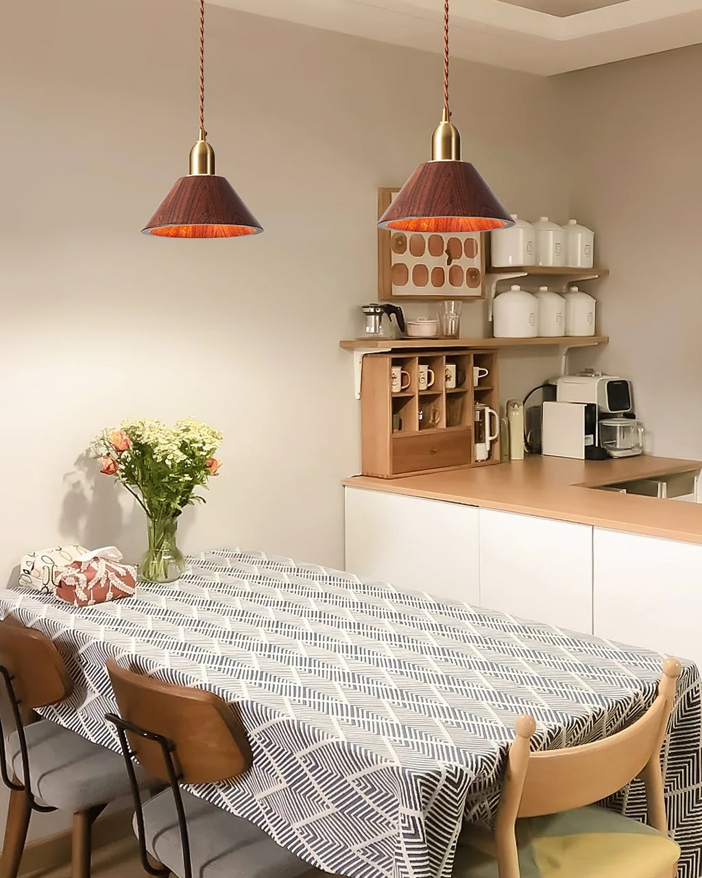 Rosie Wood Pendant Lamp