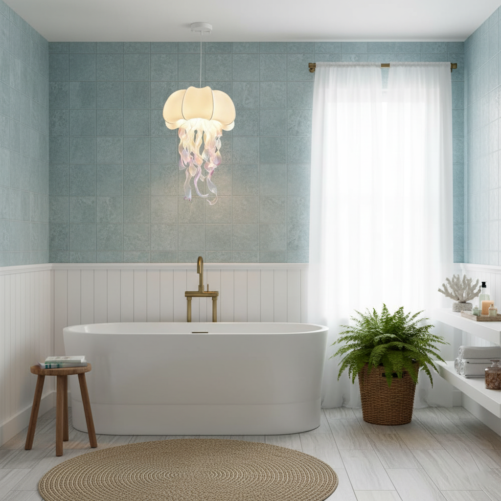 Jellyfish Fabric Pendant Lamp