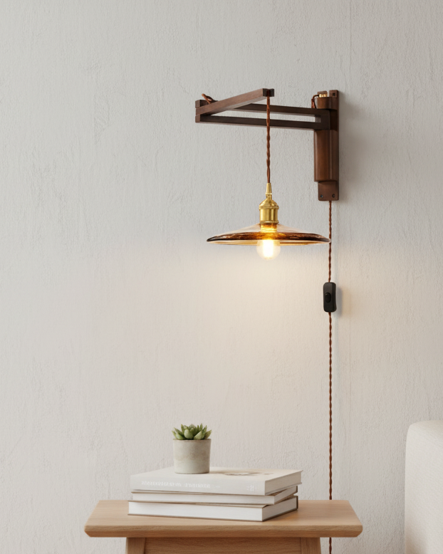 Vintage Maria Plug In Wall Lamp