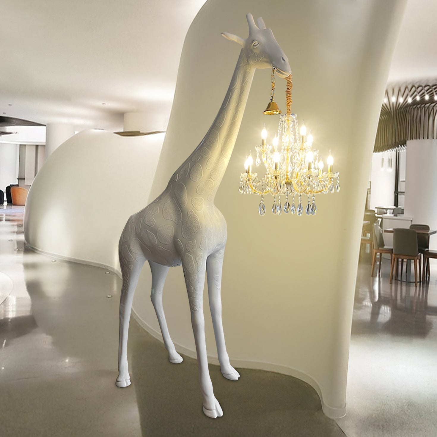 Giraffe Sculpture Floor Lamp