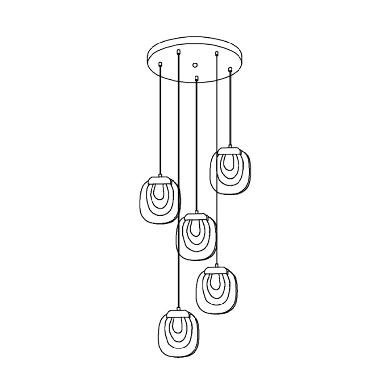 Glass Ripples Pendant Lamp