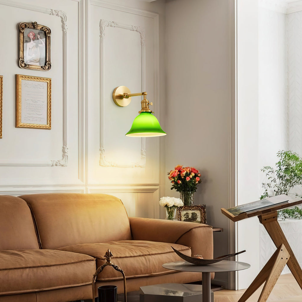 Green Bell Wall Lamp