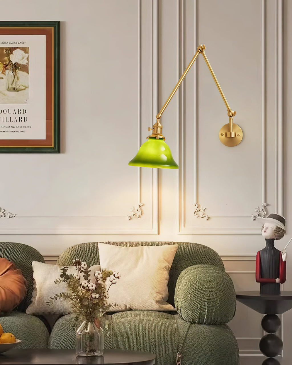 Green Bell Wall Lamp