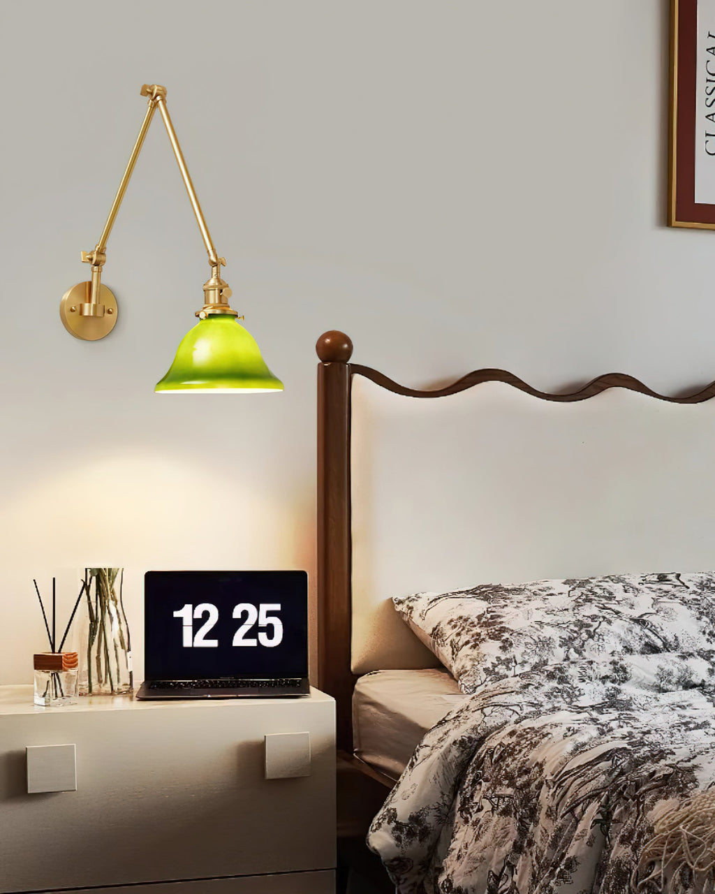 Green Bell Wall Lamp