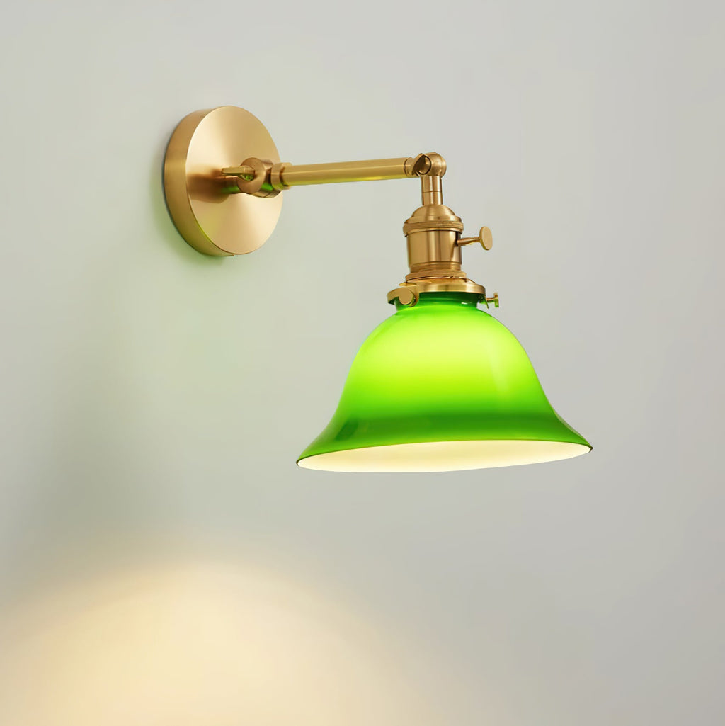 Green Bell Wall Lamp