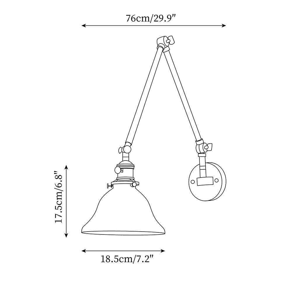 Green Bell Wall Lamp