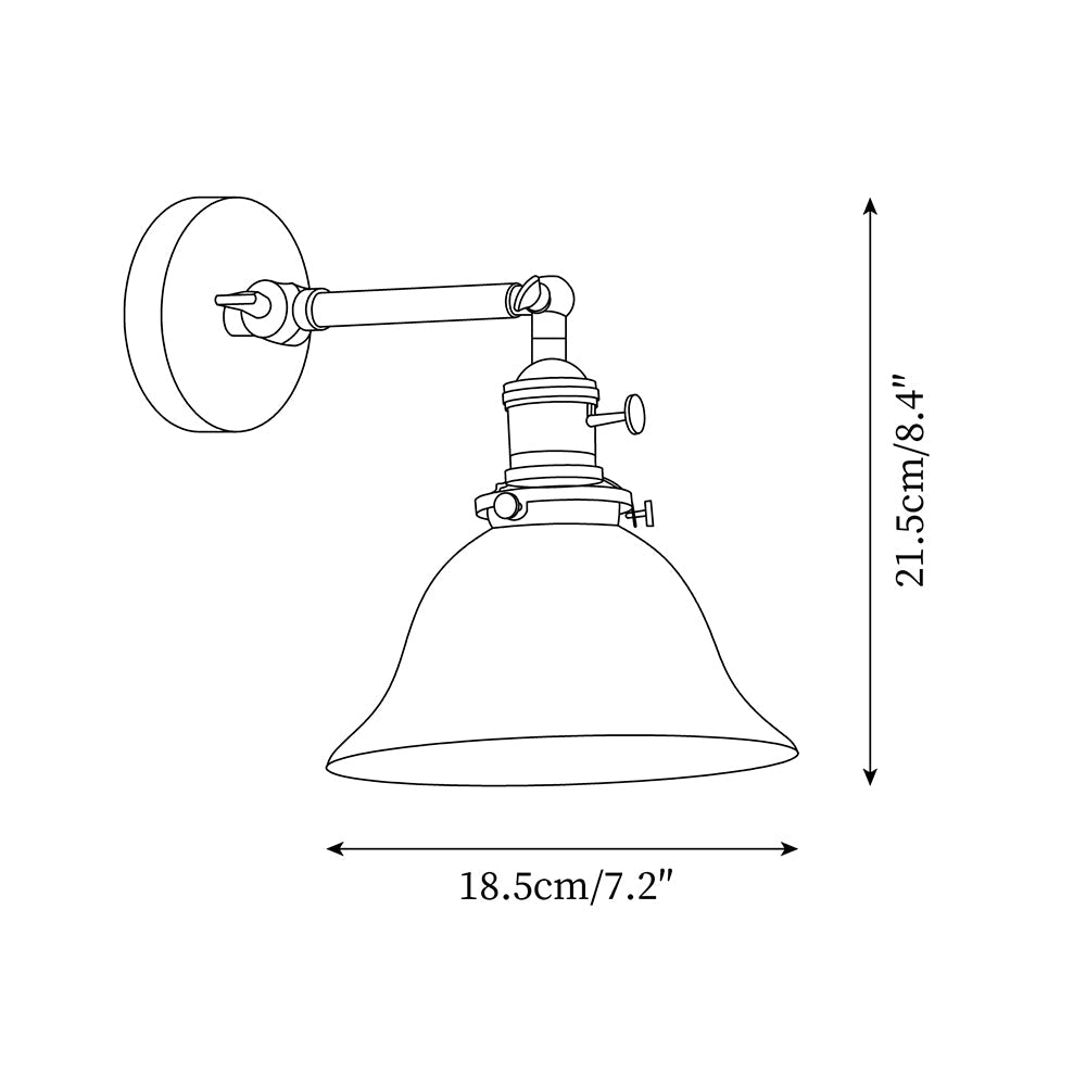 Green Bell Wall Lamp