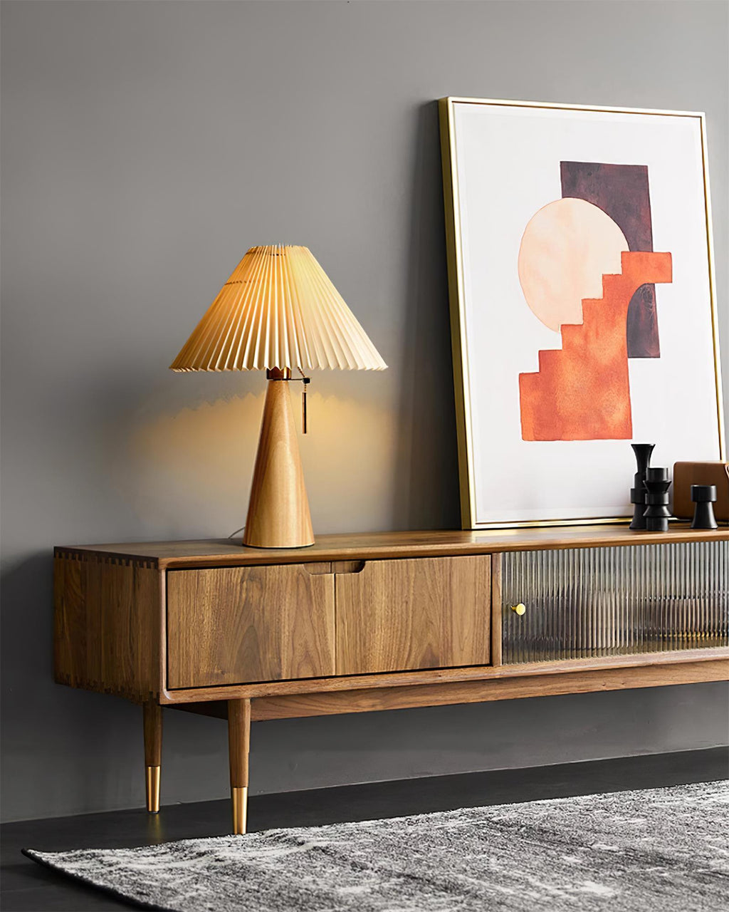 Hokie Wood Table Lamp