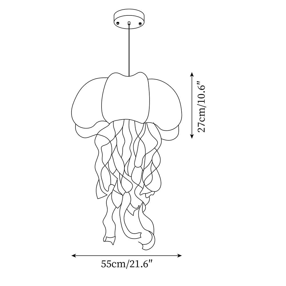 Jellyfish Fabric Pendant Lamp