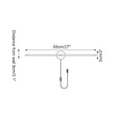 Kady Linear Disc Plug In Wall Lamp