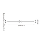 Kady Linear Disc Wall Lamp